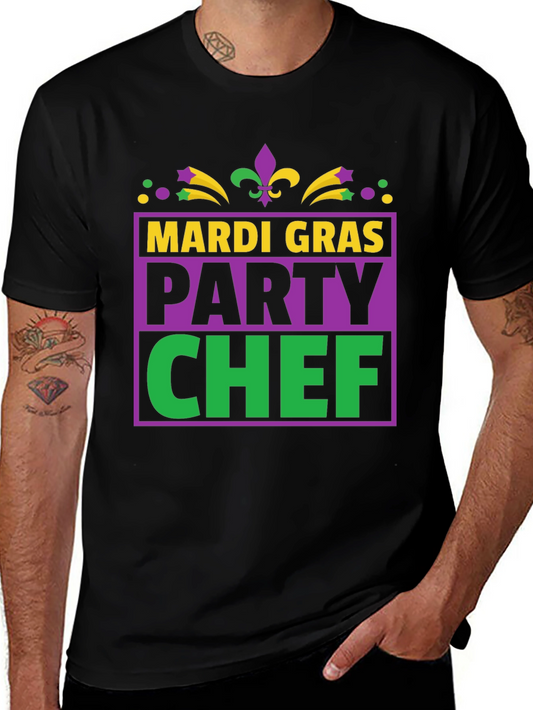 Mardi Gras Party Chef T-Shirt