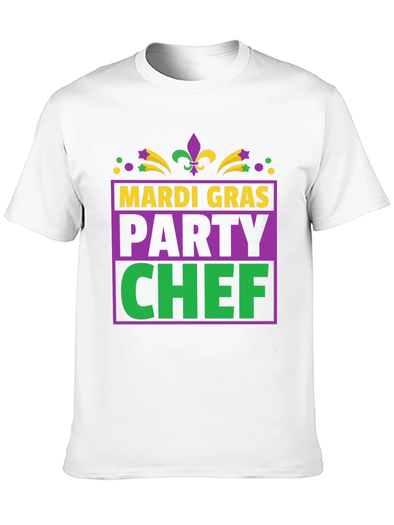 Mardi Gras Party Chef T-Shirt