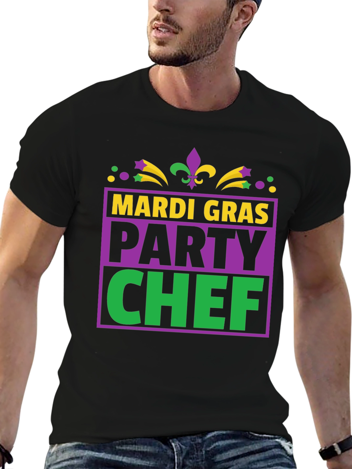 Mardi Gras Party Chef T-Shirt