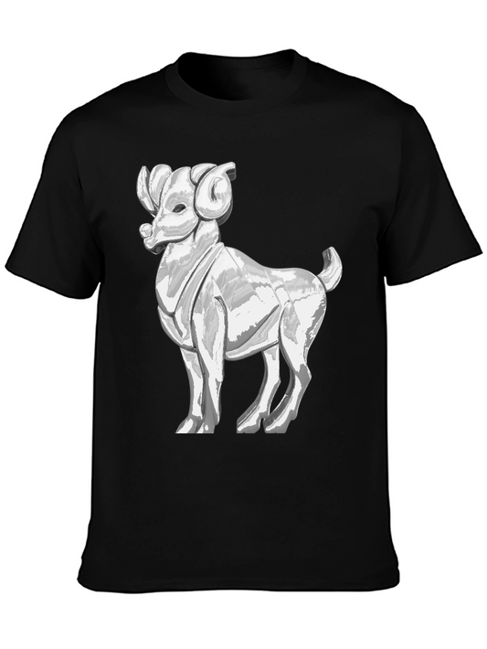 Ram Graphic Tee - Bold Black Cotton