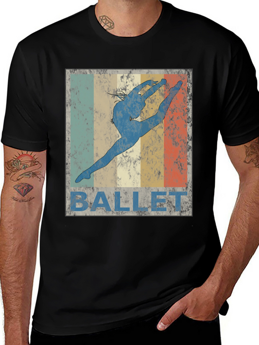Ballet Dancer Graphic Tee - Vintage Style
