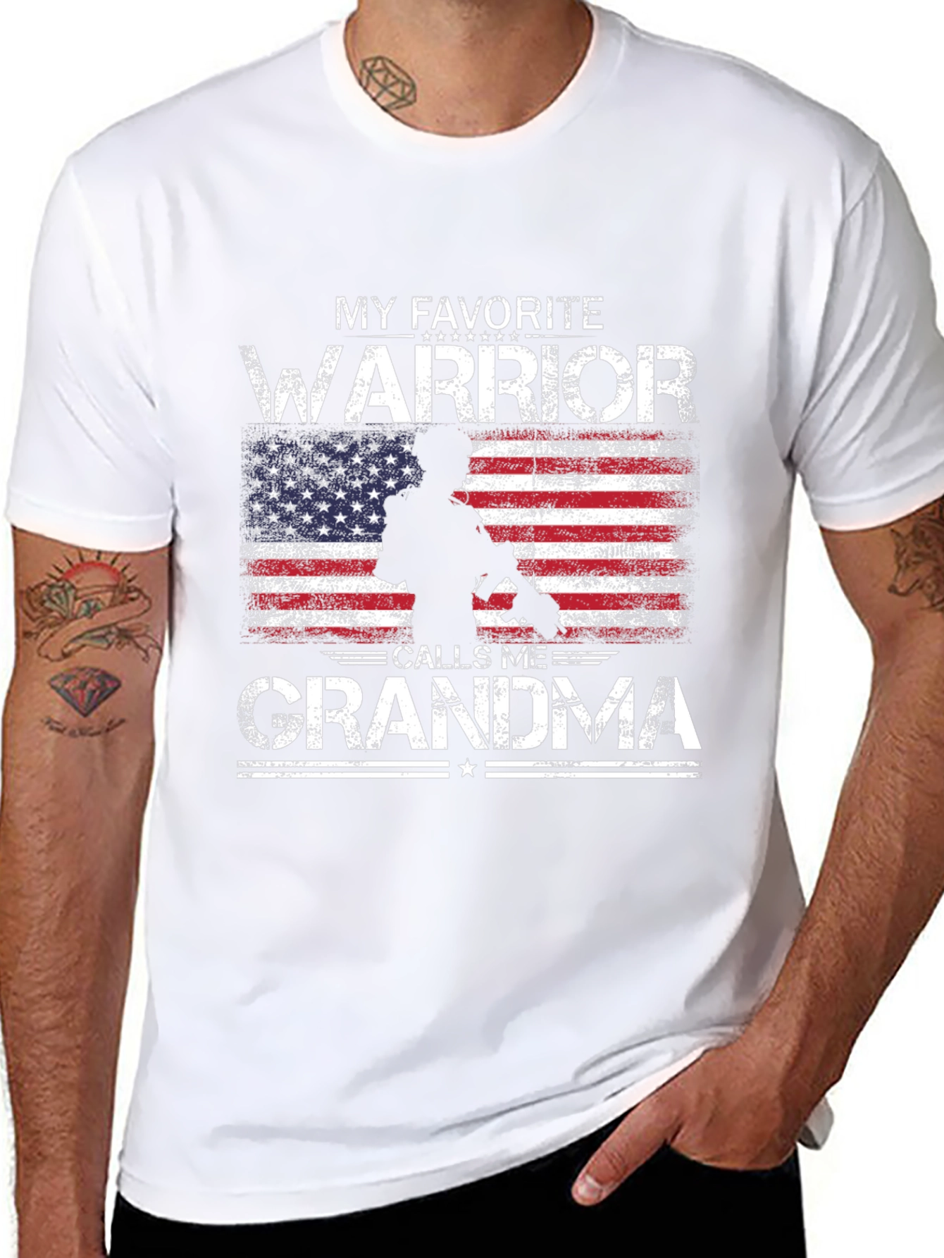 My Favorite Warrior Calls Me Grandma T-Shirt