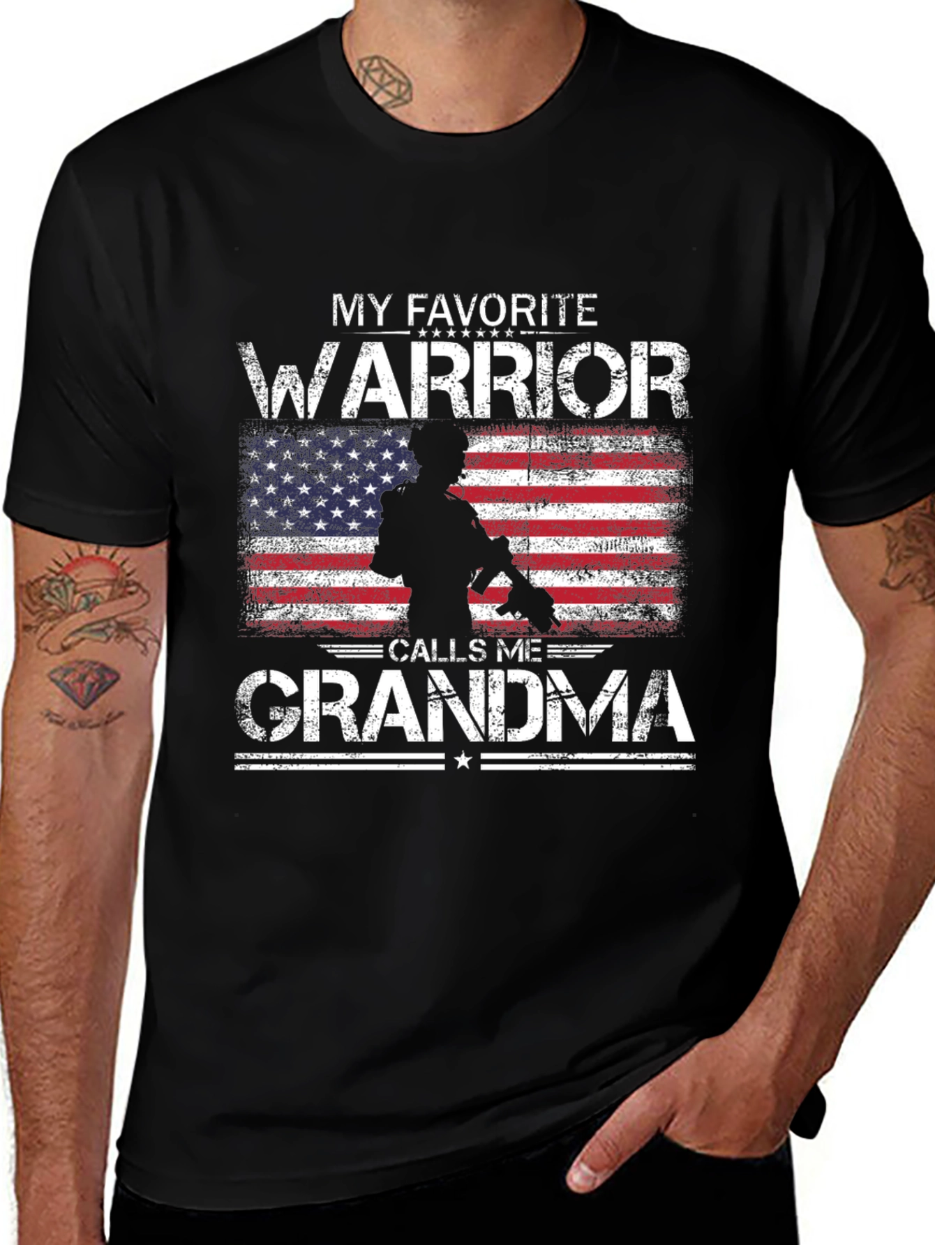 My Favorite Warrior Calls Me Grandma T-Shirt