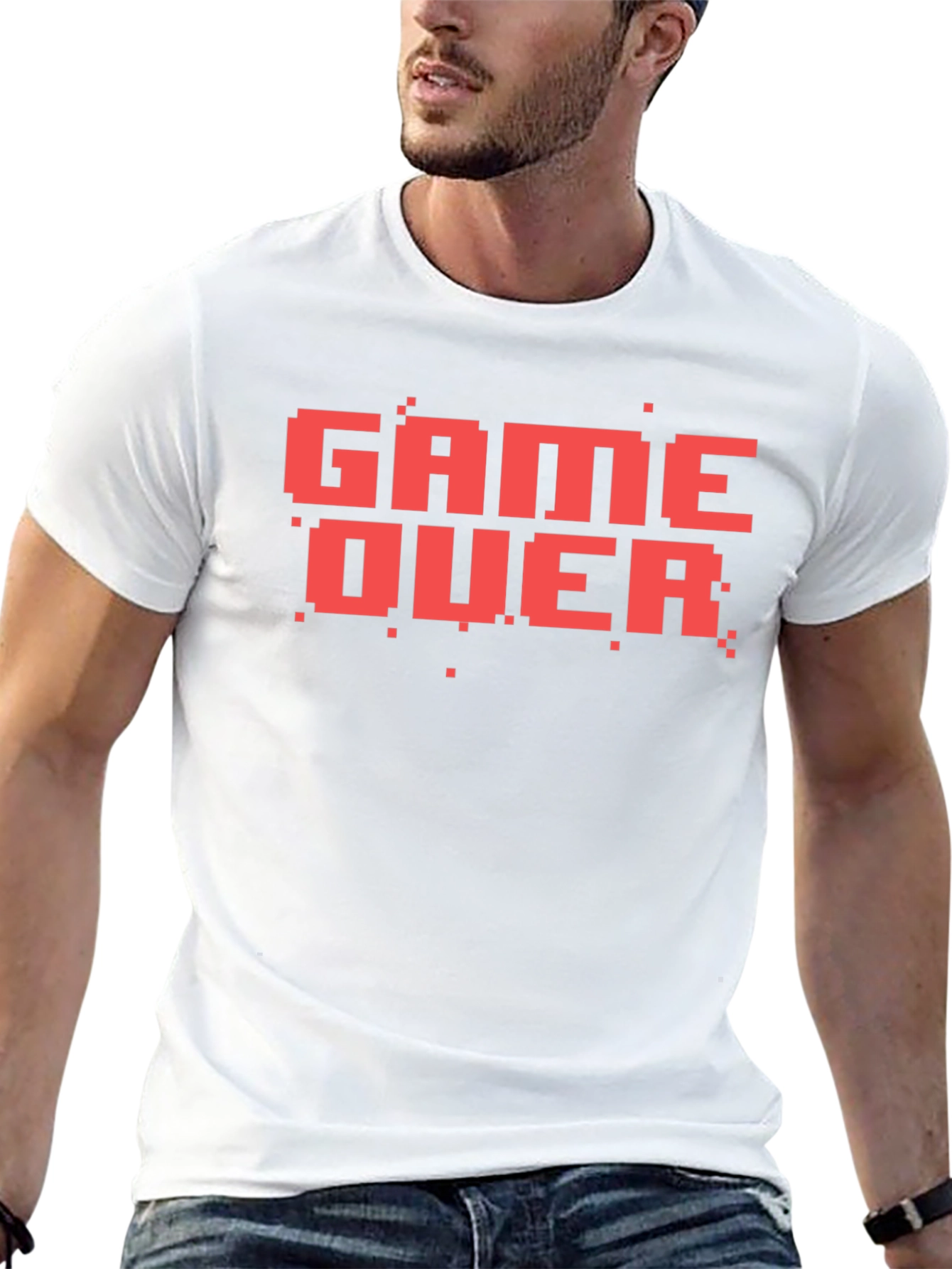 Game Over Pixel Art Graphic Tee