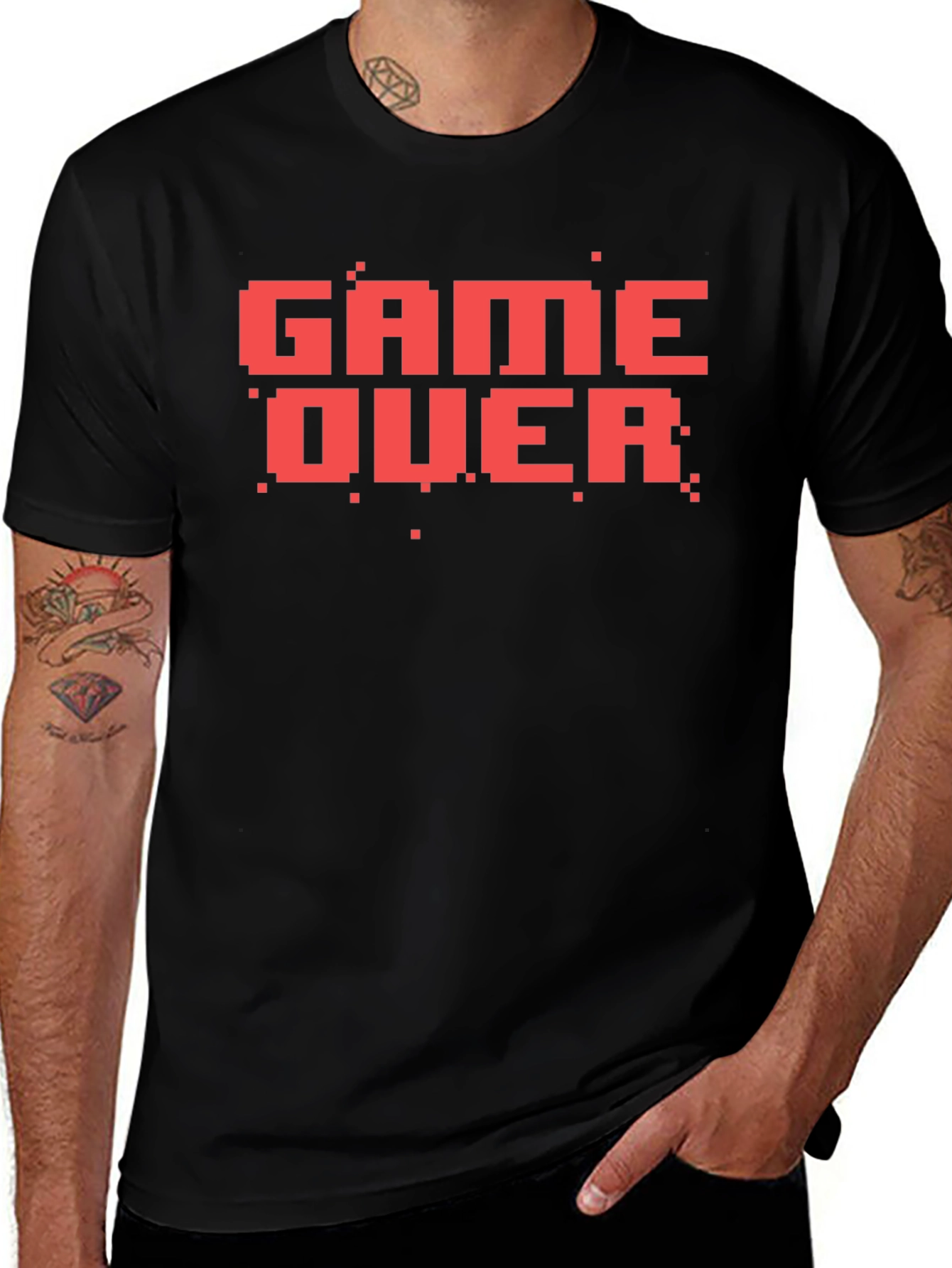Game Over Pixel Art Graphic Tee