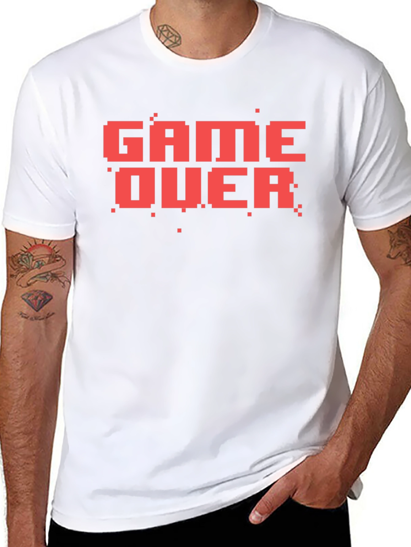 Game Over Pixel Art Graphic Tee