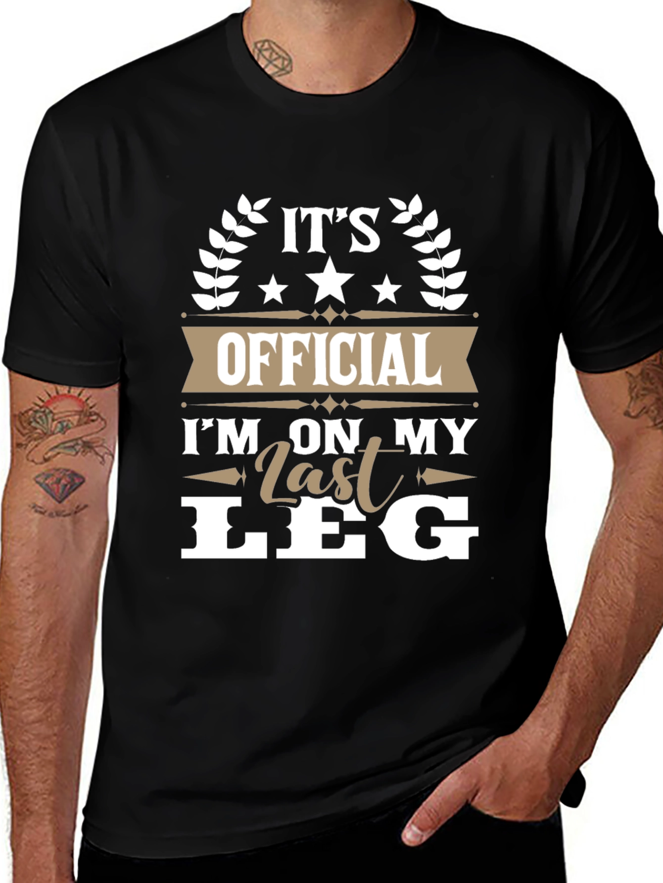 Its Official Im On My Last Leg T-Shirt