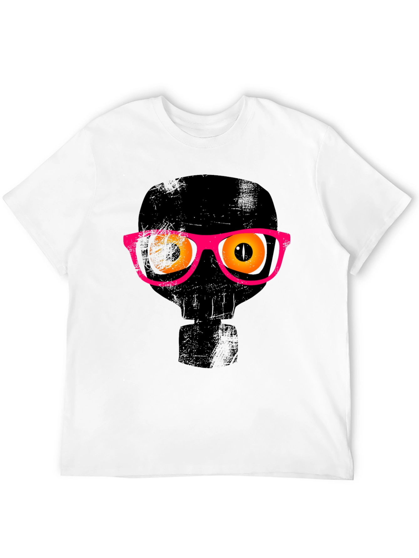 Funky Skull Graphic Tee - Mens Black T-Shirt