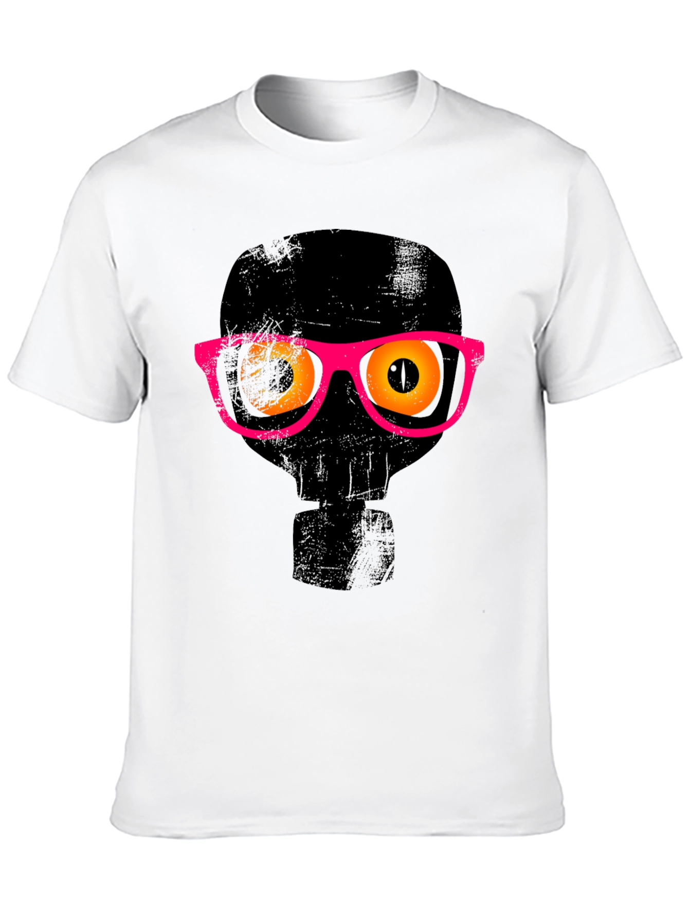 Funky Skull Graphic Tee - Mens Black T-Shirt