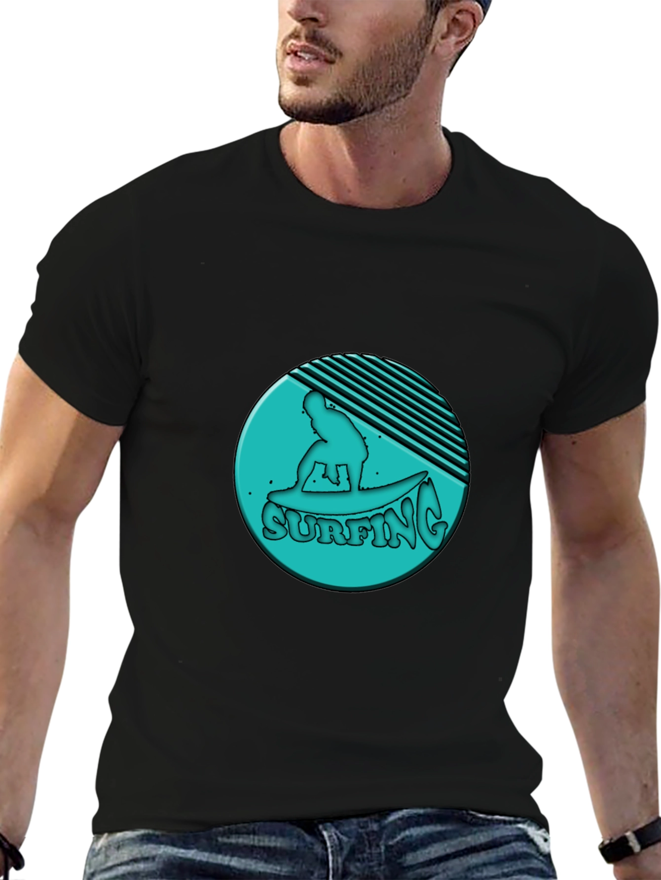 Retro Surfing T-Shirt - Cool Graphic Tee