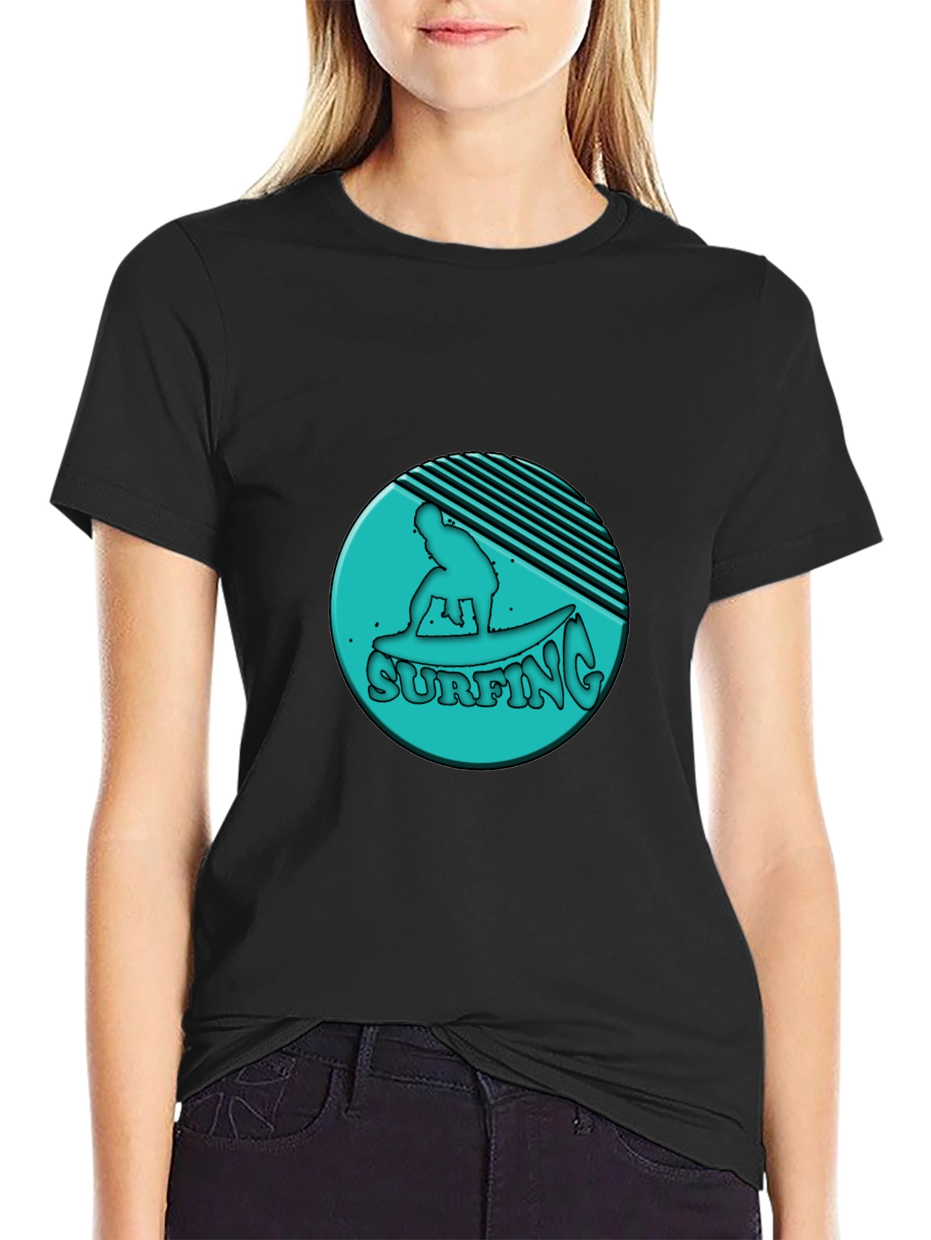 Retro Surfing T-Shirt - Cool Graphic Tee