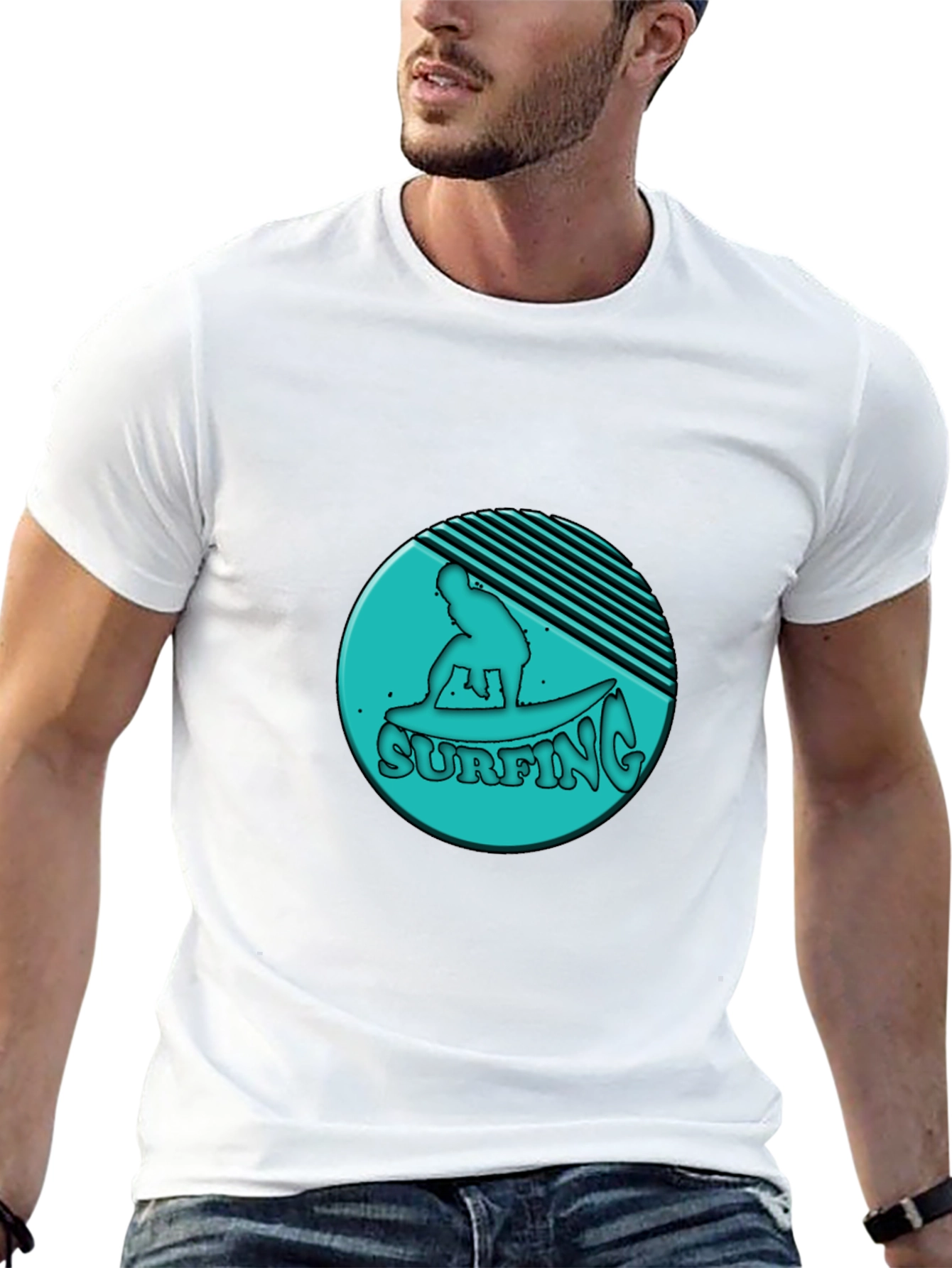 Retro Surfing T-Shirt - Cool Graphic Tee