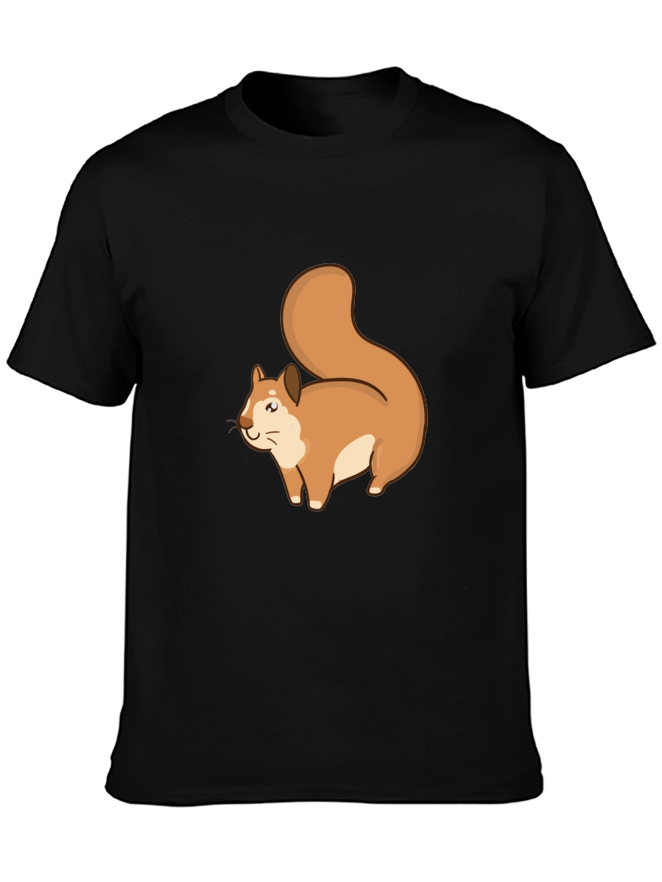 Squirrel Graphic Black T-Shirt