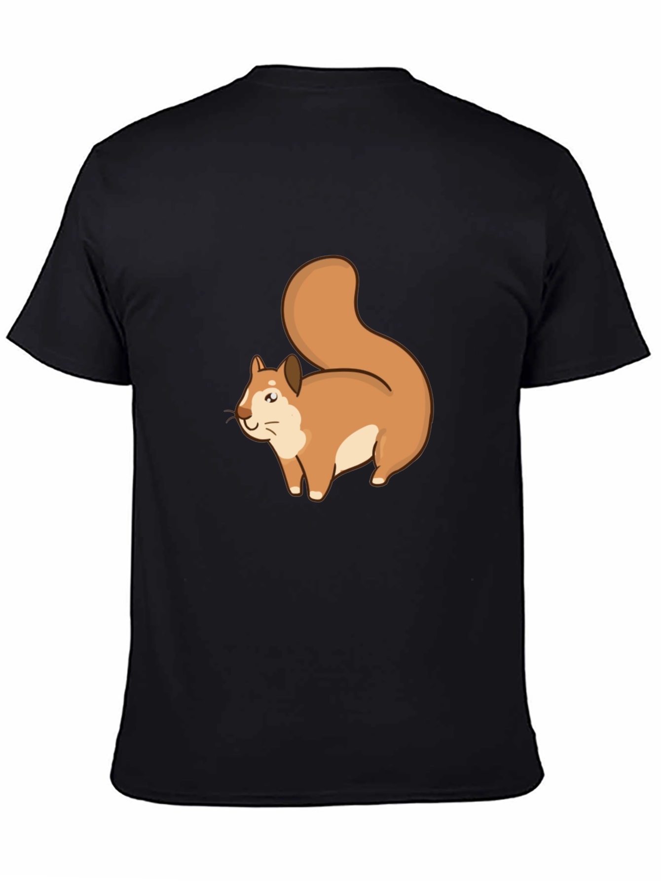Squirrel Graphic Black T-Shirt