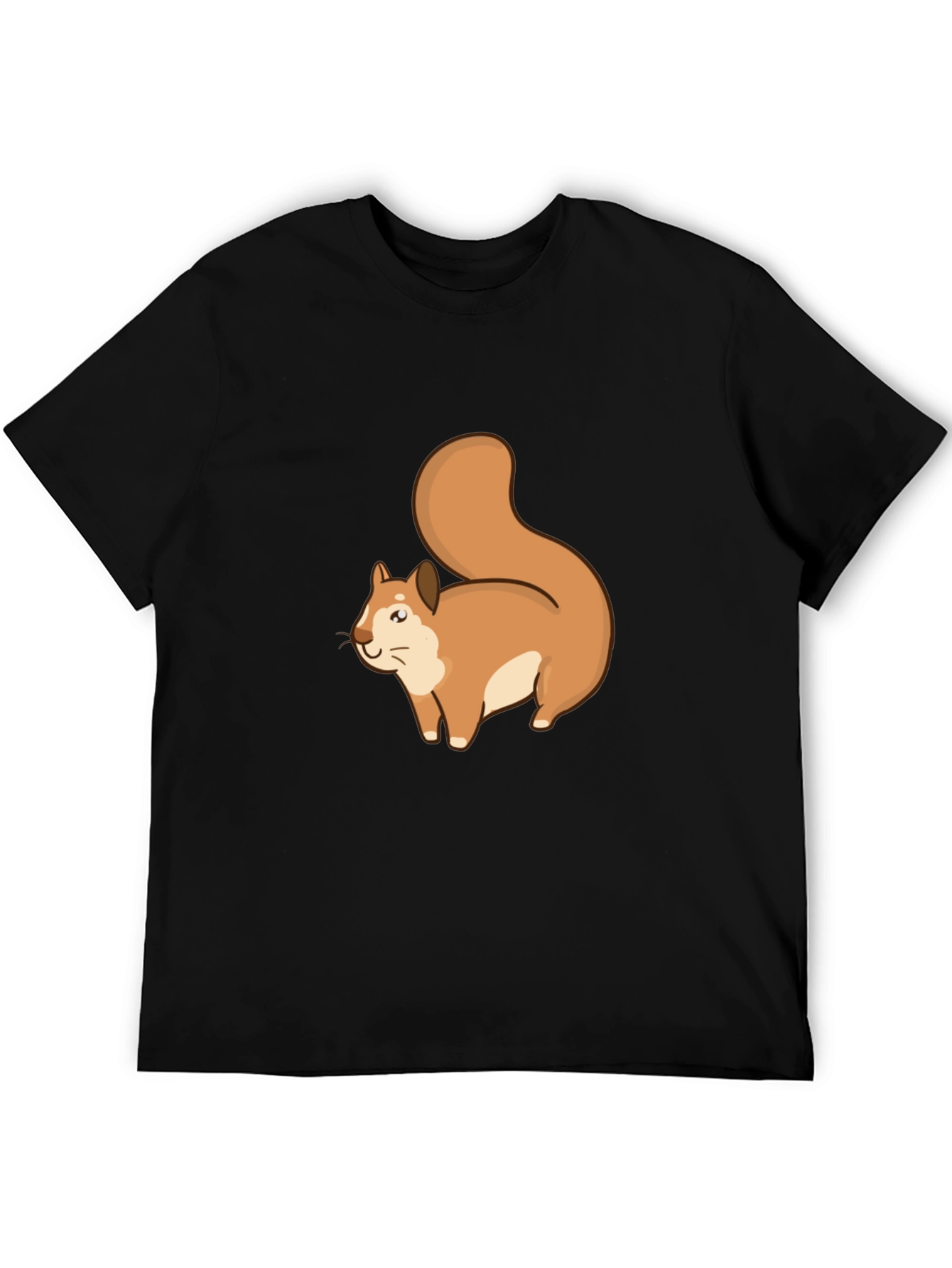 Squirrel Graphic Black T-Shirt
