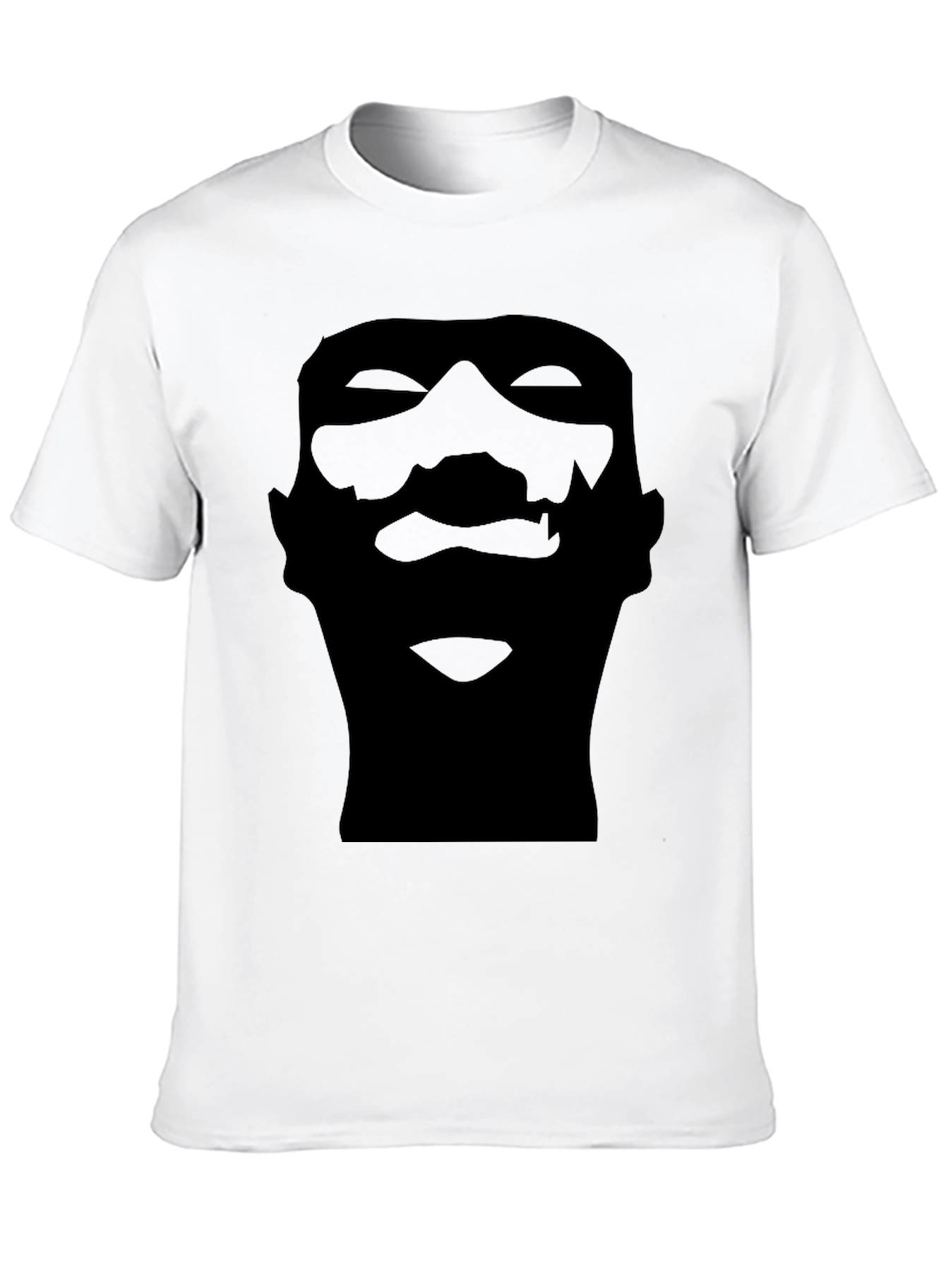 Silhouette Face Graphic Black T-Shirt