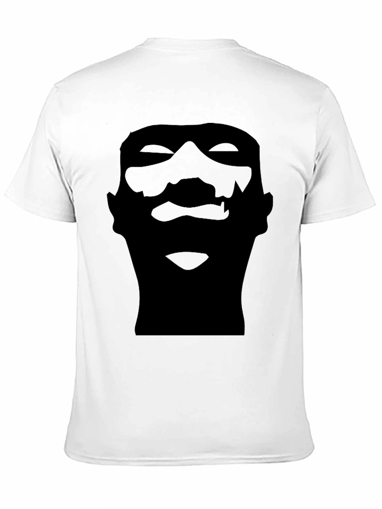 Silhouette Face Graphic Black T-Shirt