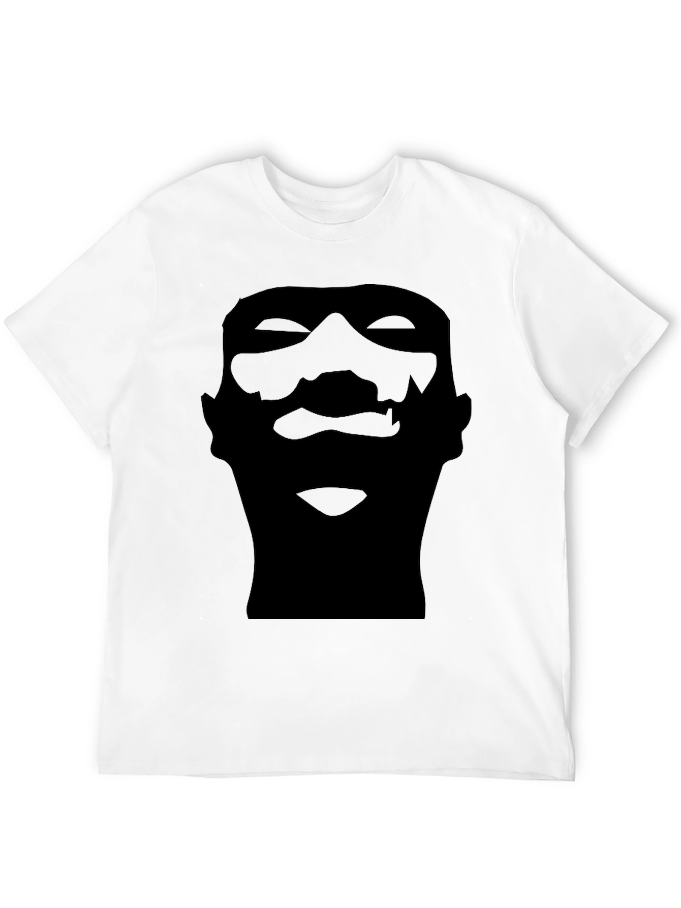 Silhouette Face Graphic Black T-Shirt