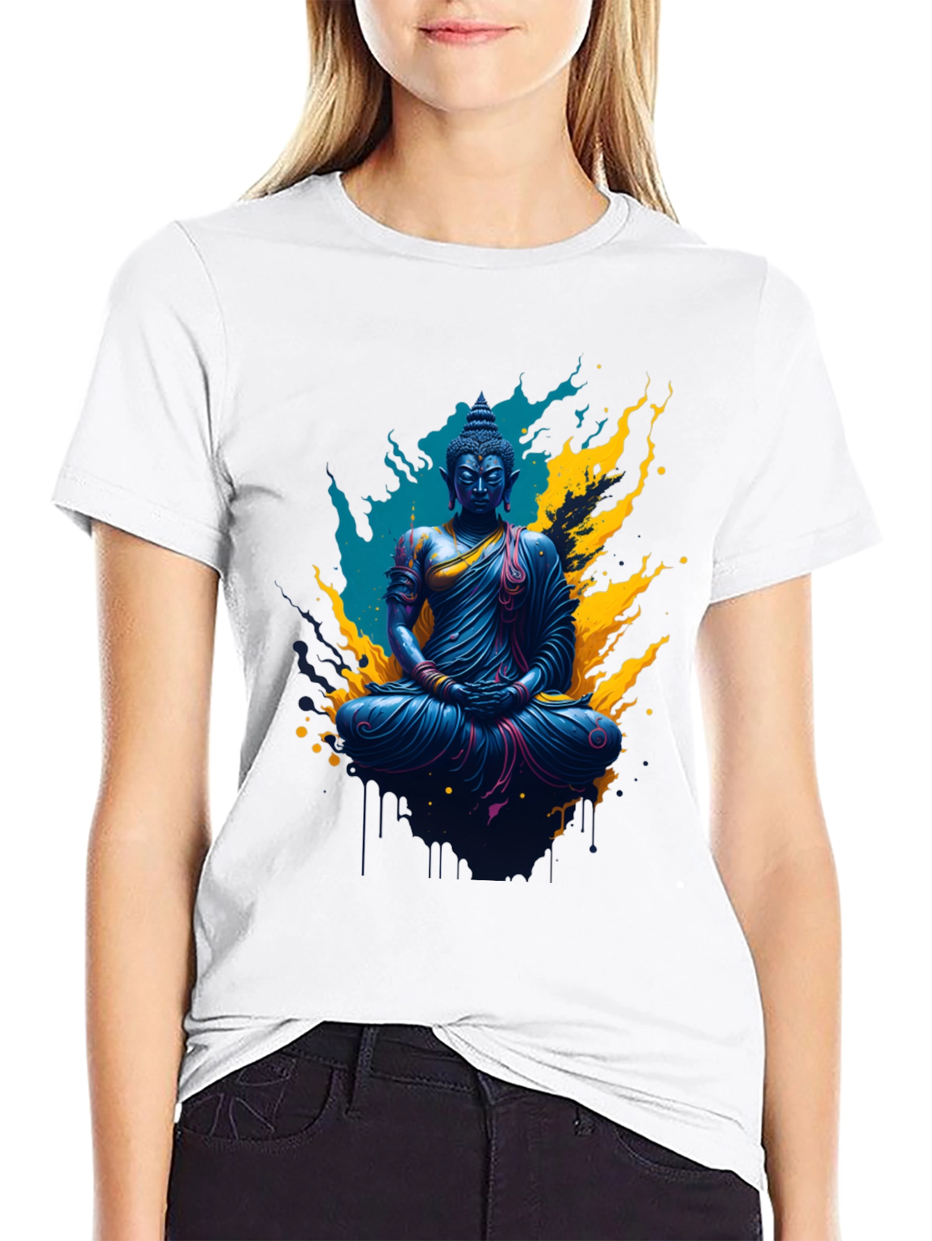 Buddha Graphic Black T-Shirt