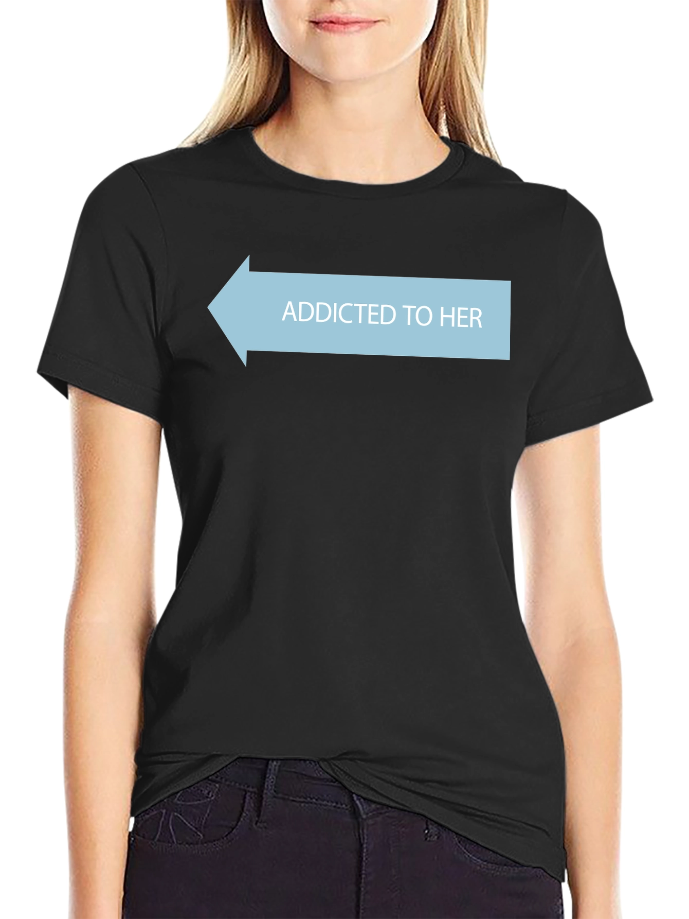 Addicted To Her Tee - Novelty Graphic T-Shirt