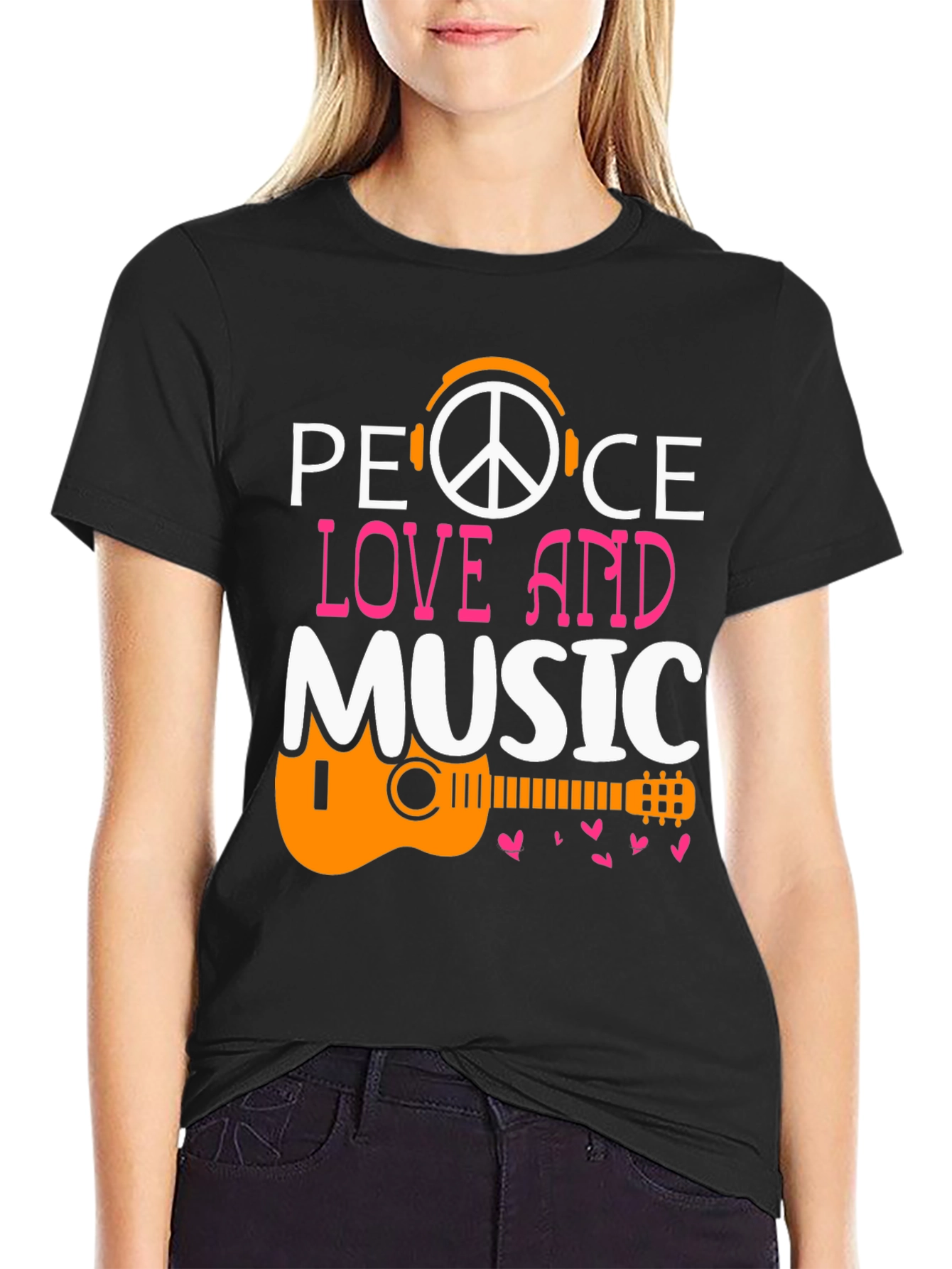 Peace Love Music Graphic Tee