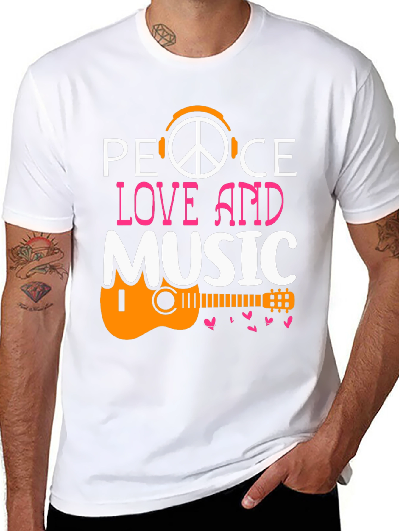 Peace Love Music Graphic Tee