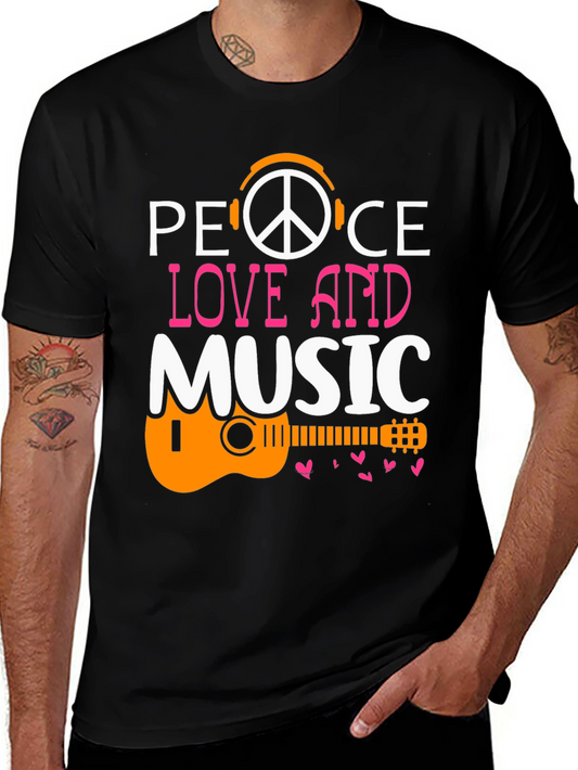 Peace Love Music Graphic Tee