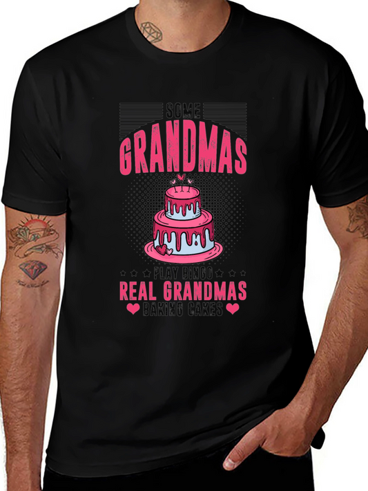Funny Grandma Baking Cake Graphic Tee