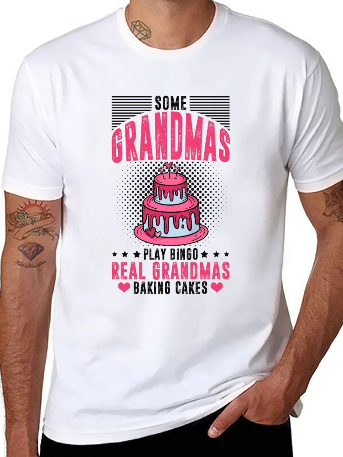 Funny Grandma Baking Cake Graphic Tee