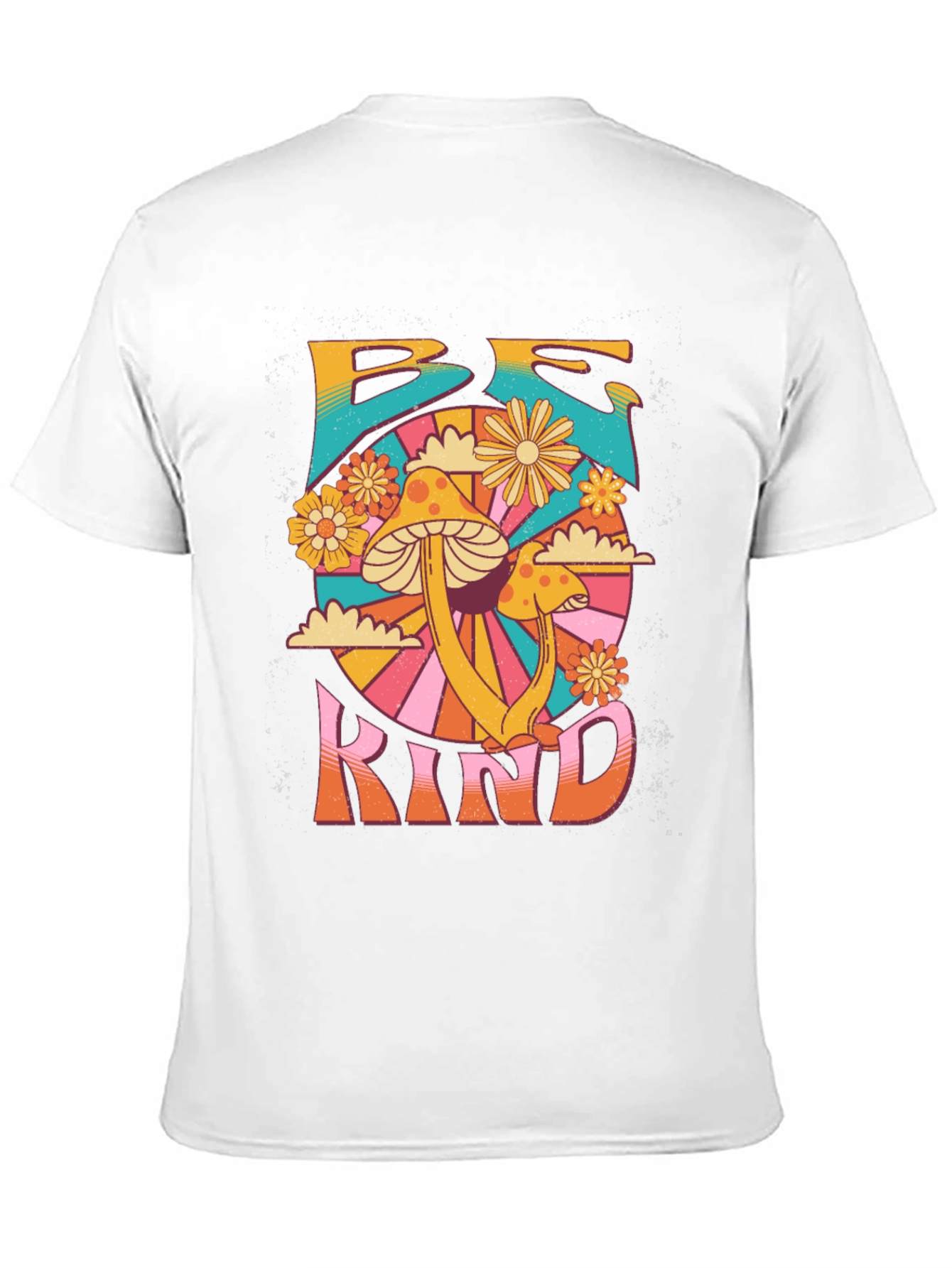 Be Kind Mushroom Graphic Tee - Retro Style