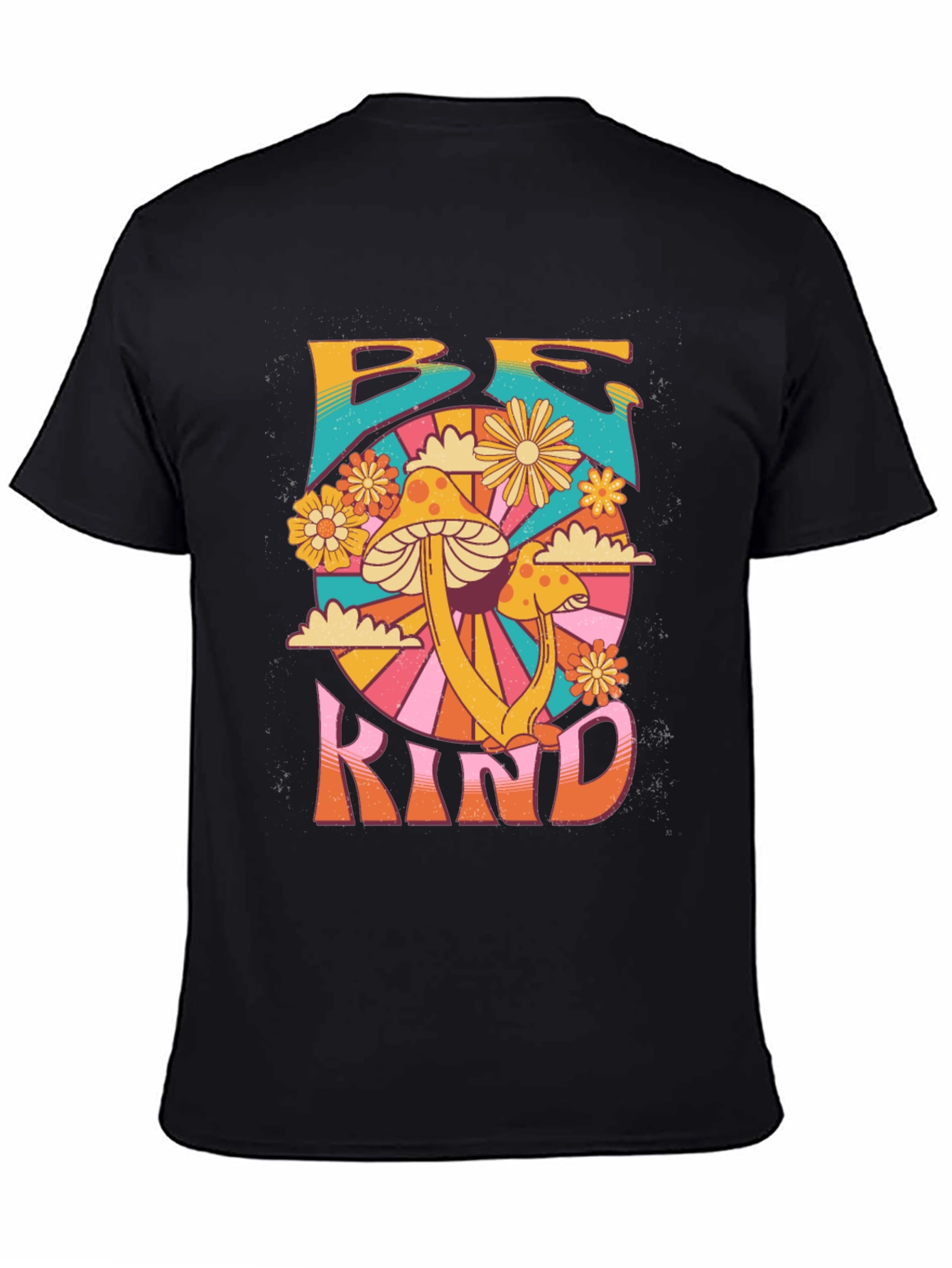 Be Kind Mushroom Graphic Tee - Retro Style