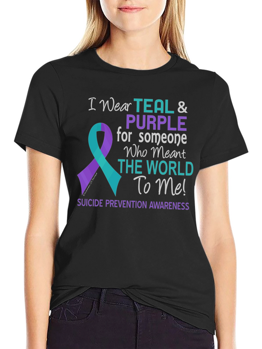 Teal & Purple Suicide Awareness T-Shirt