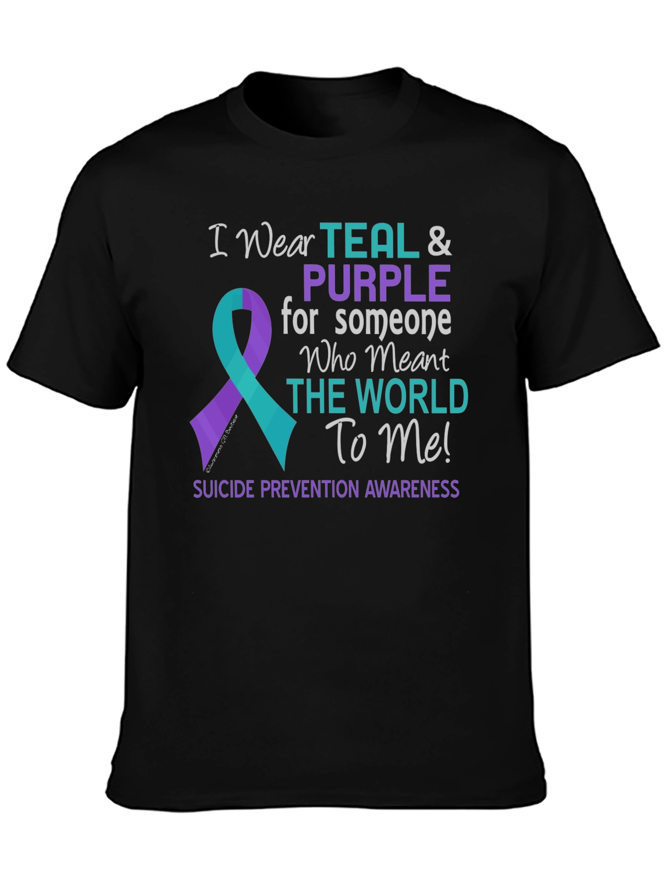 Teal & Purple Suicide Awareness T-Shirt
