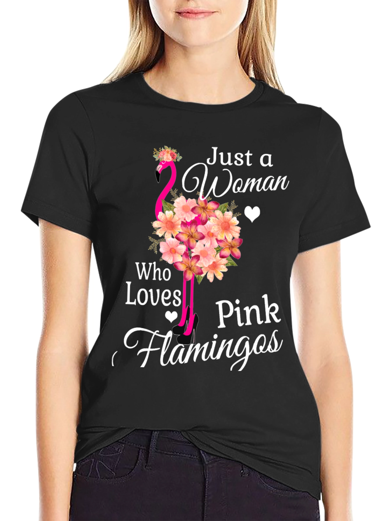 Pink Flamingo Lover Tee - Womens Graphic T-Shirt