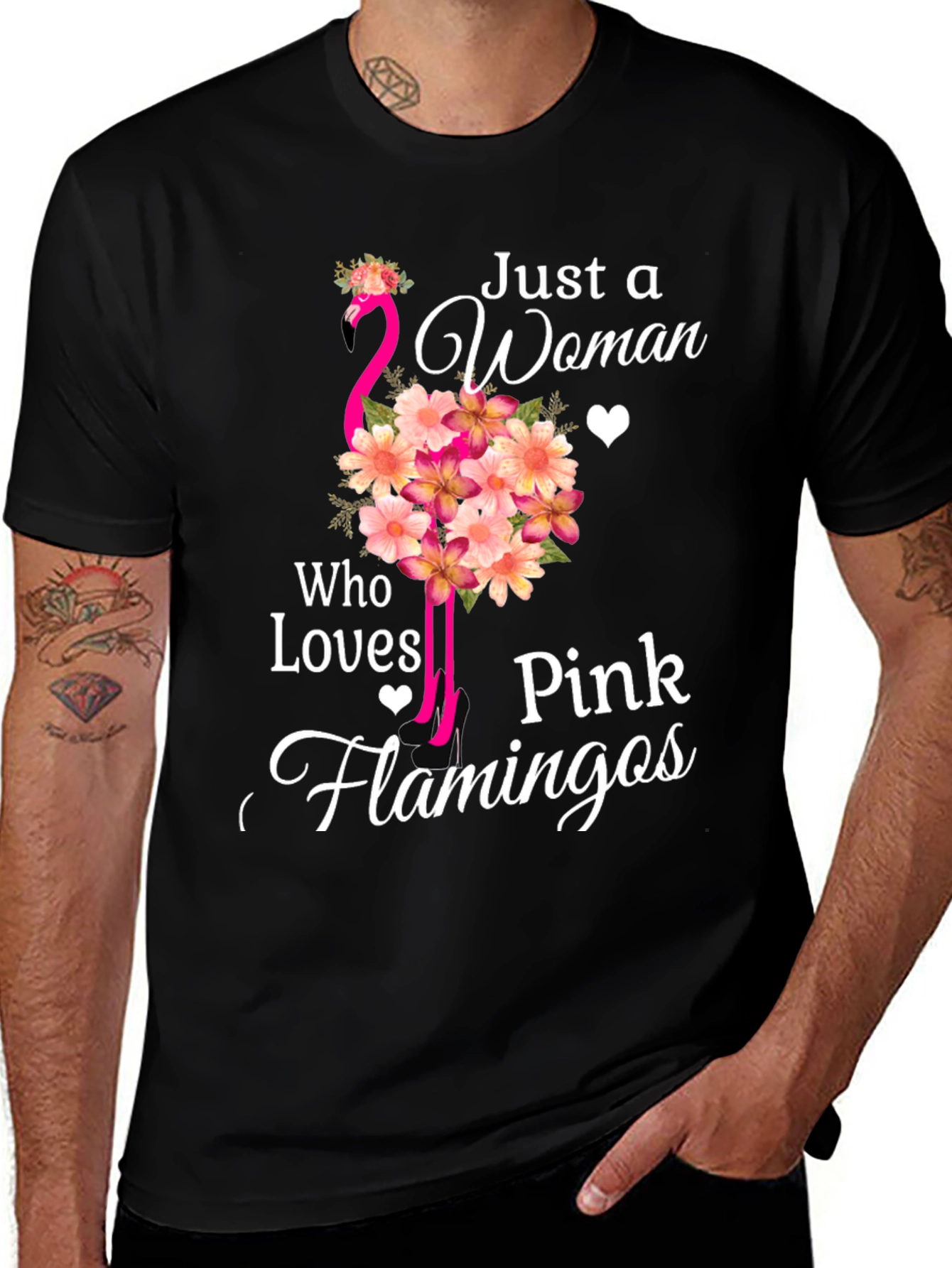 Pink Flamingo Lover Tee - Womens Graphic T-Shirt