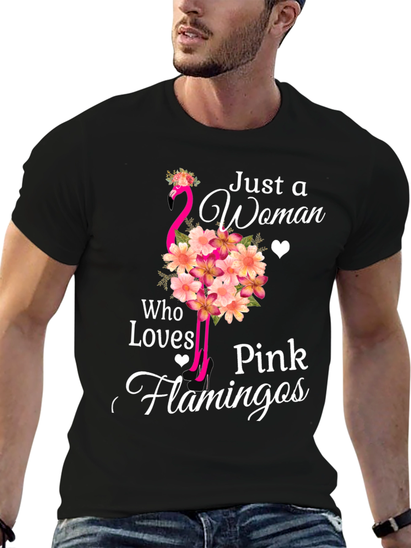 Pink Flamingo Lover Tee - Womens Graphic T-Shirt
