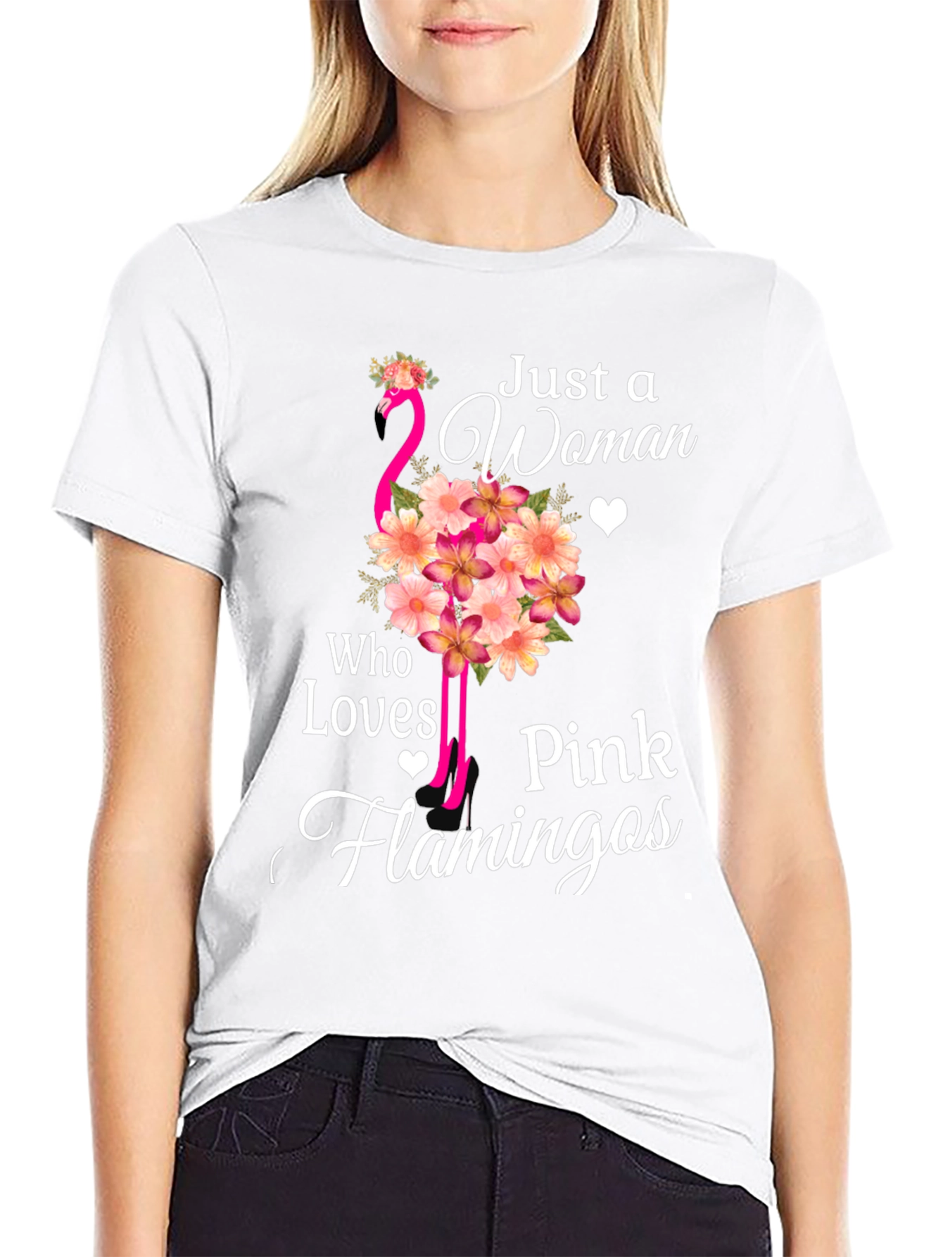 Pink Flamingo Lover Tee - Womens Graphic T-Shirt