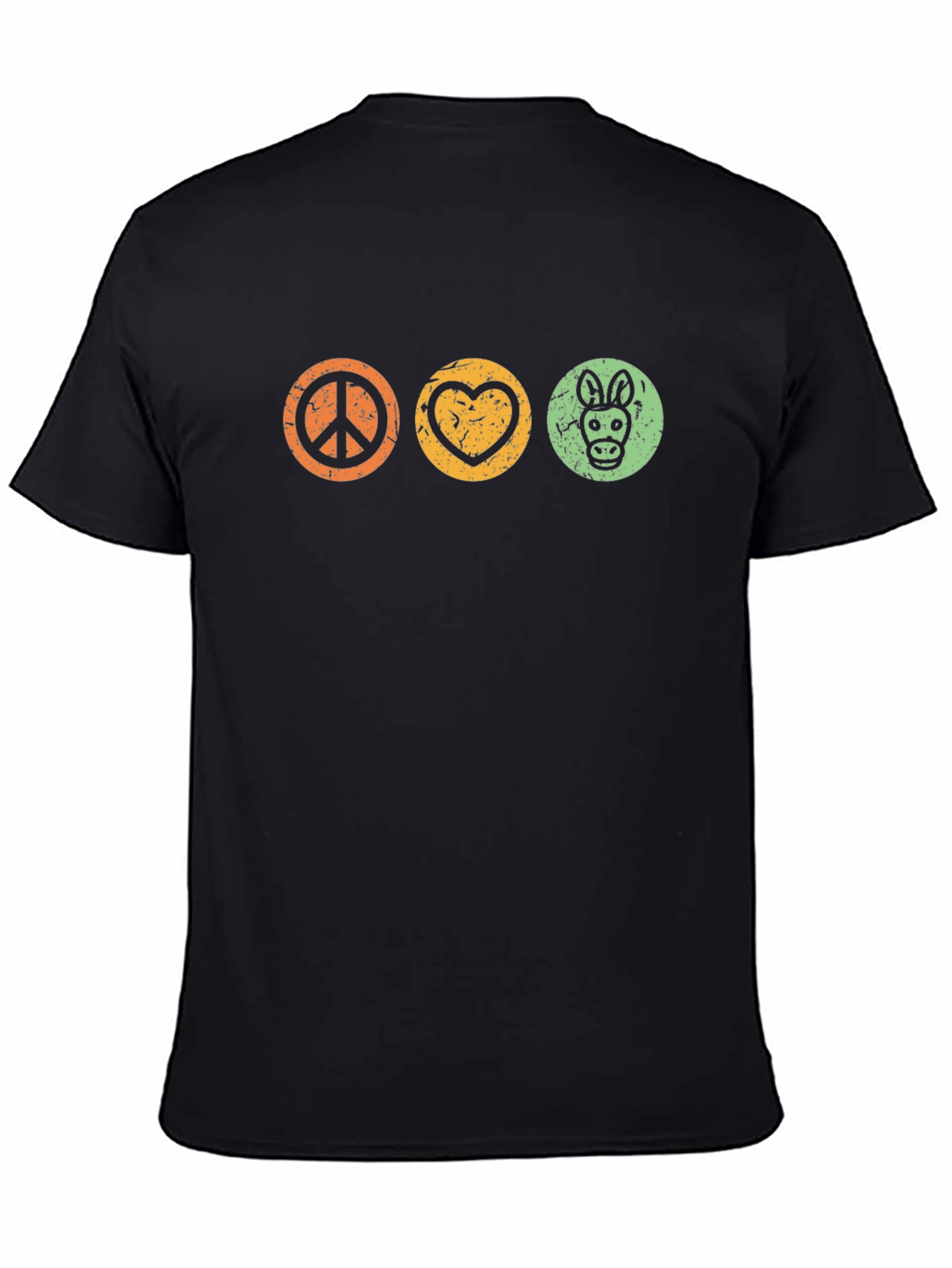 Peace Love Donkey Graphic T-Shirt