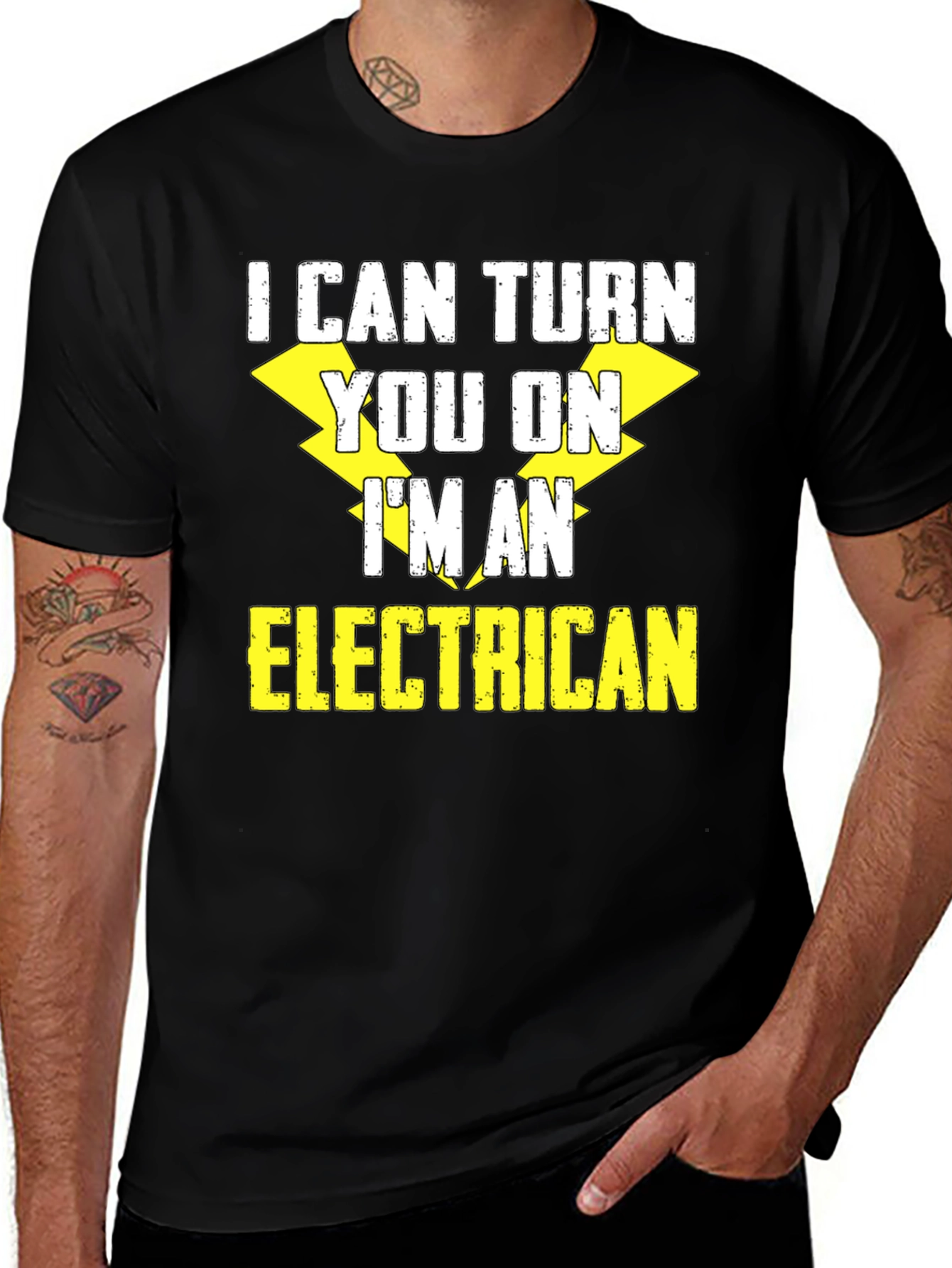 Electrician Humor T-Shirt: I Can Turn You On