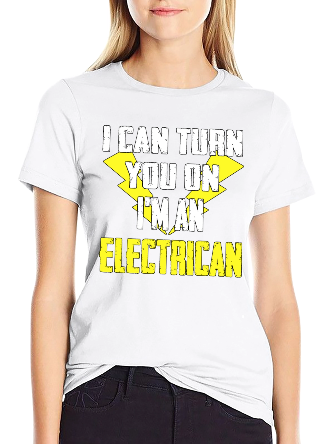 Electrician Humor T-Shirt: I Can Turn You On