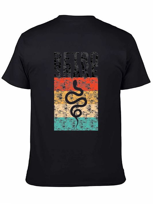 Retro Snake Graphic Tee - Vintage Style T-Shirt
