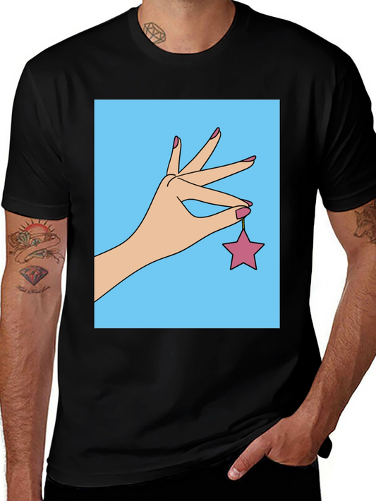 Hand Holding Star Graphic T-Shirt
