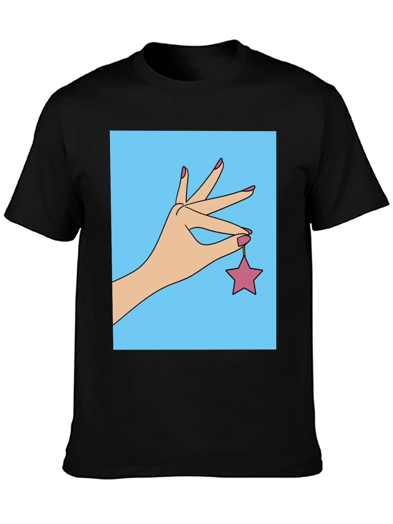 Hand Holding Star Graphic T-Shirt