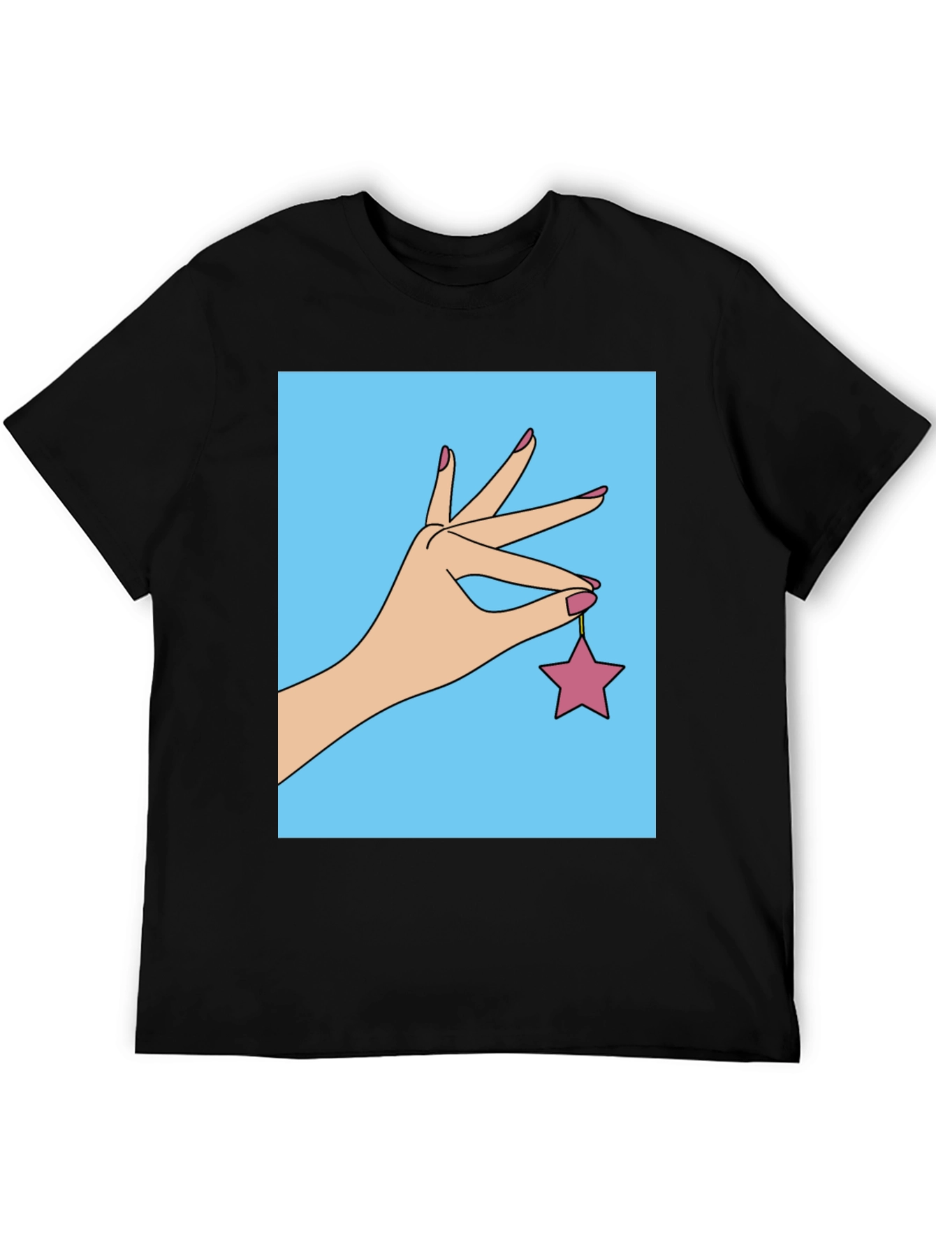 Hand Holding Star Graphic T-Shirt
