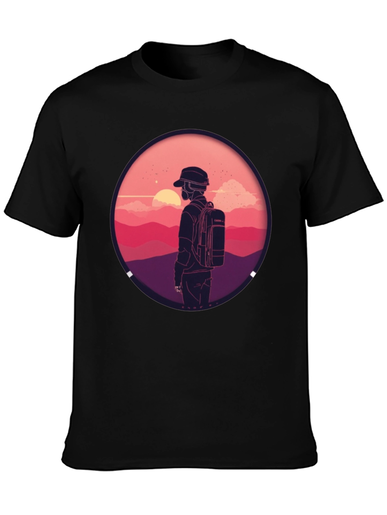Sunset Hiker Graphic Tee - Adventure Ready