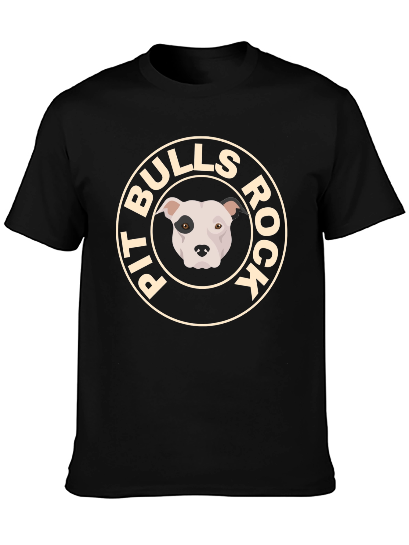Pit Bulls Rock Graphic Tee - Black