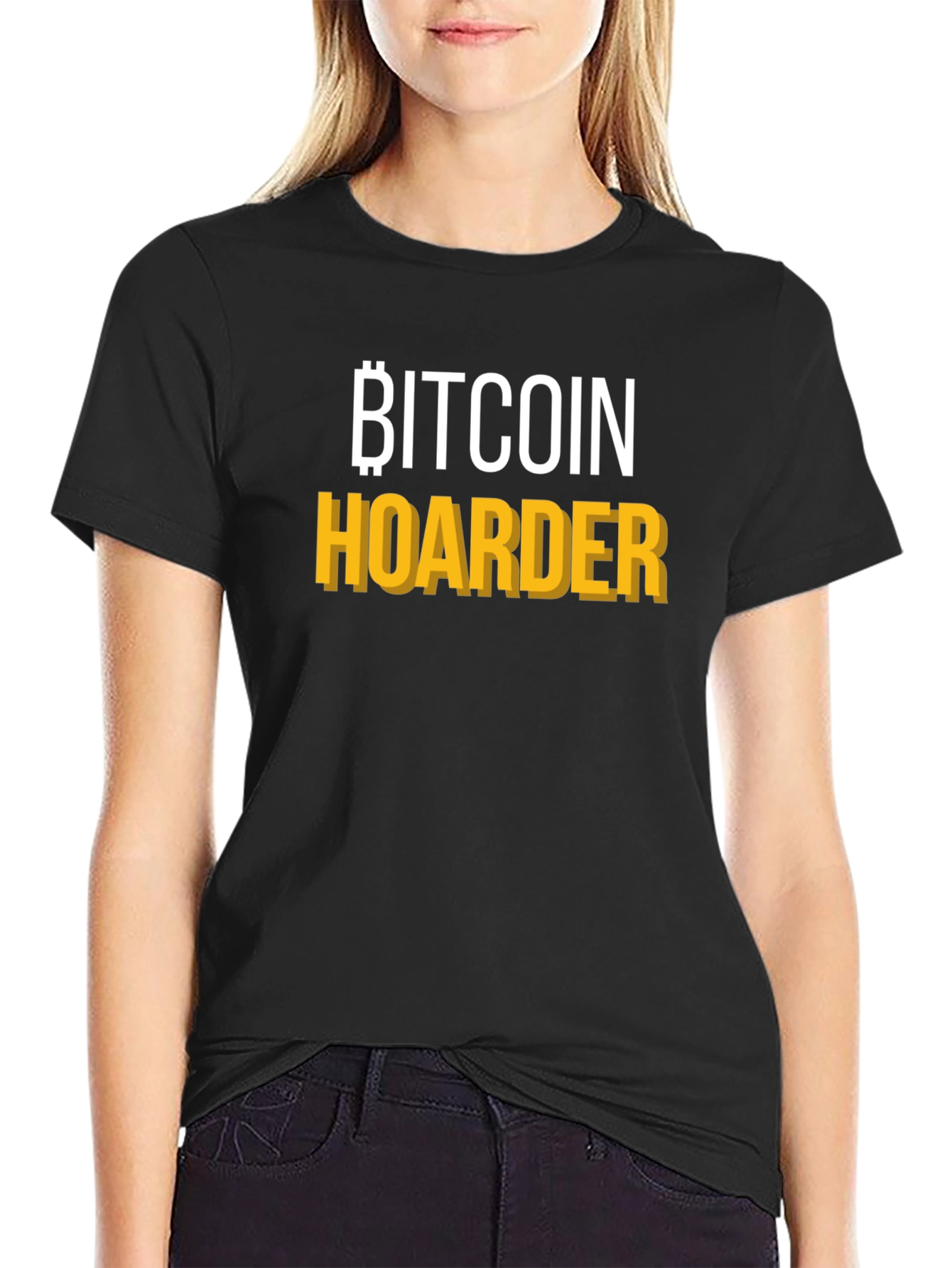 Bitcoin Hoarder Graphic Tee - Crypto Enthusiast T-Shirt