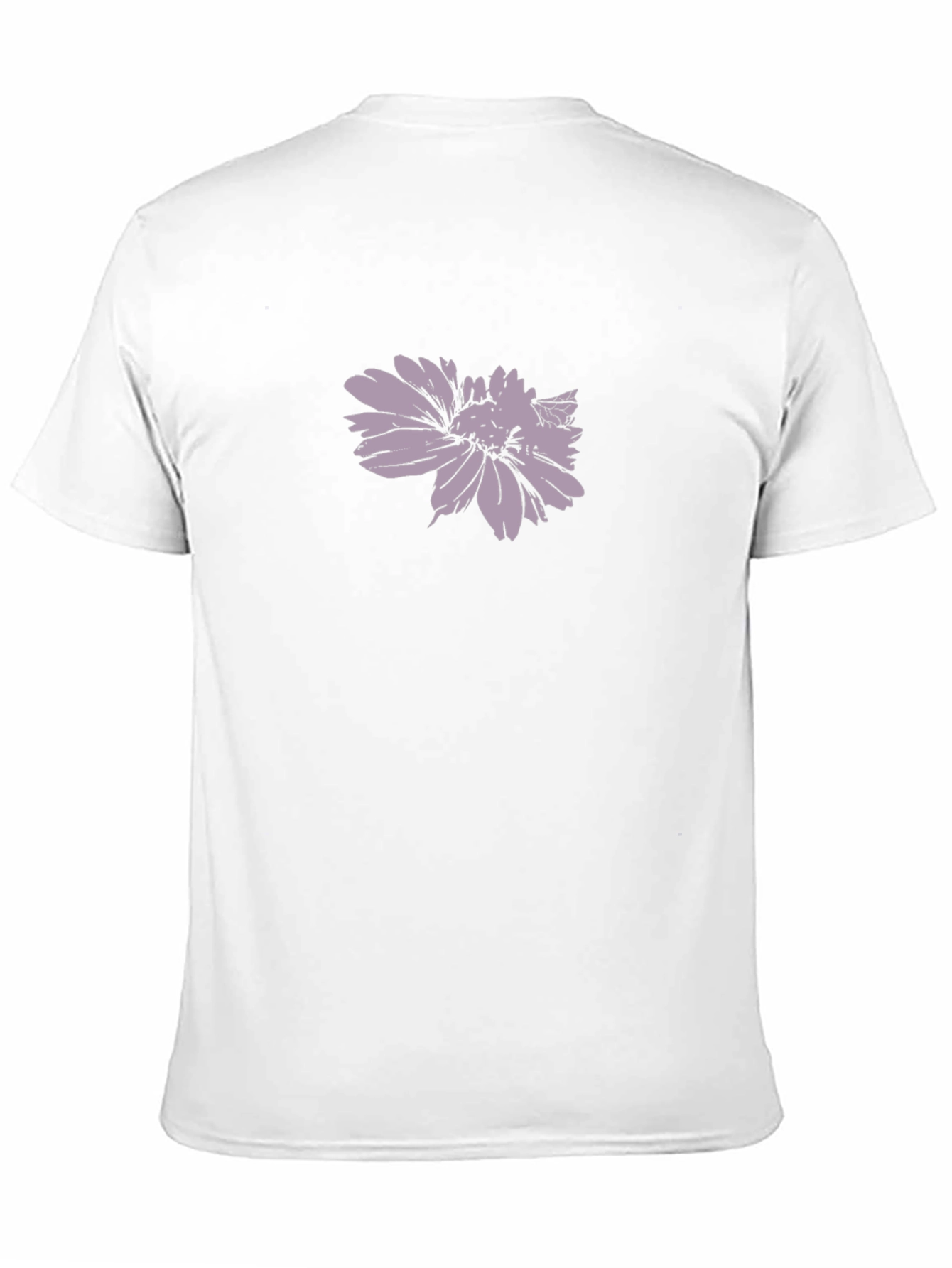 Mens Black T-Shirt with Floral Print
