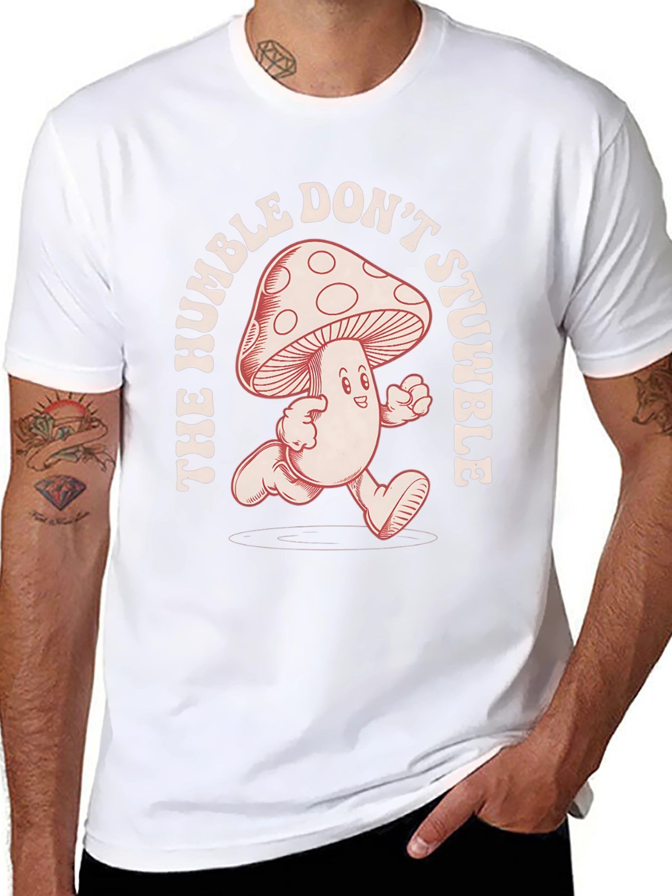 Humble Dont Stumble Mushroom Graphic Tee