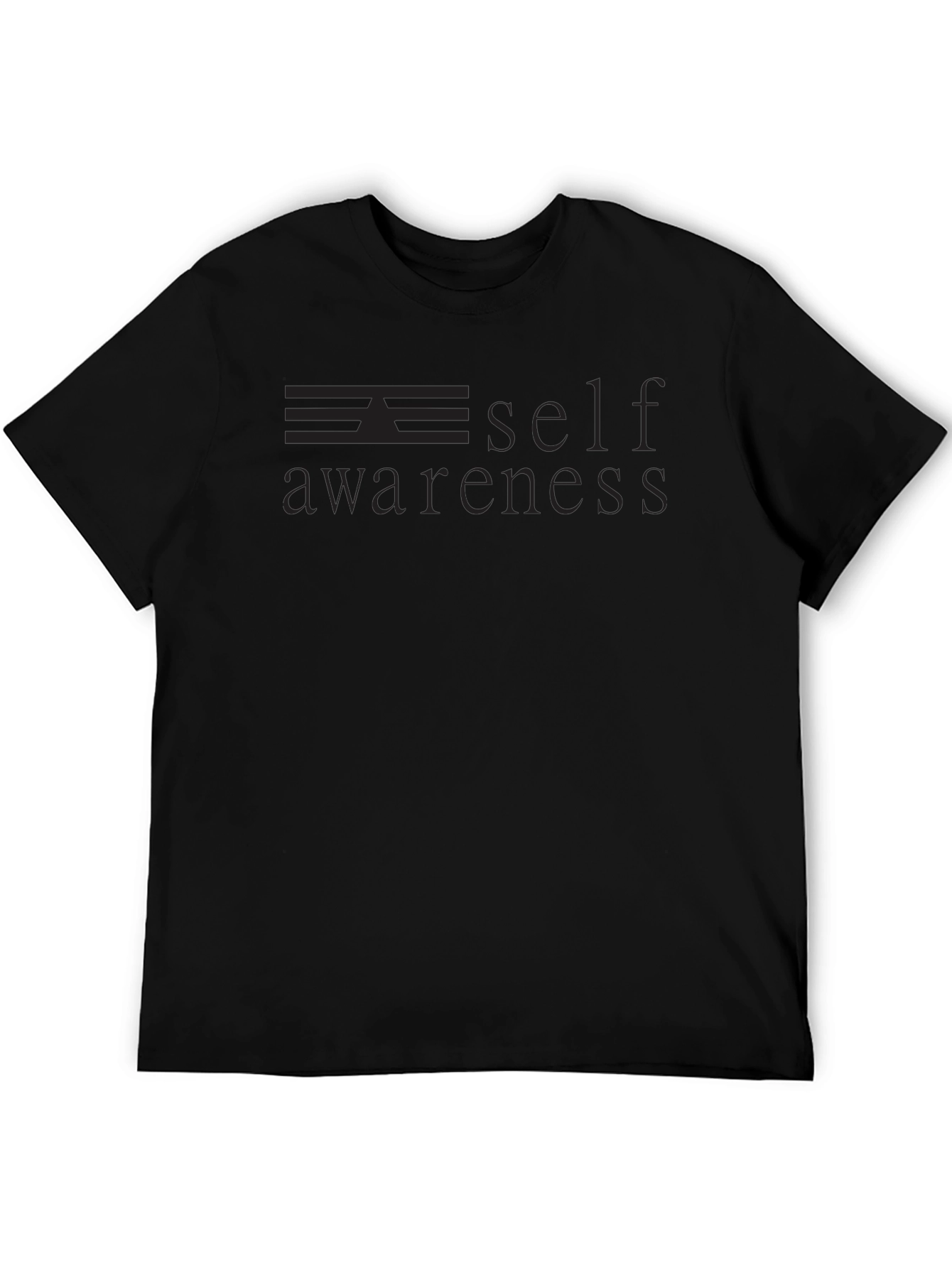 Self Awareness Graphic Tee - Black